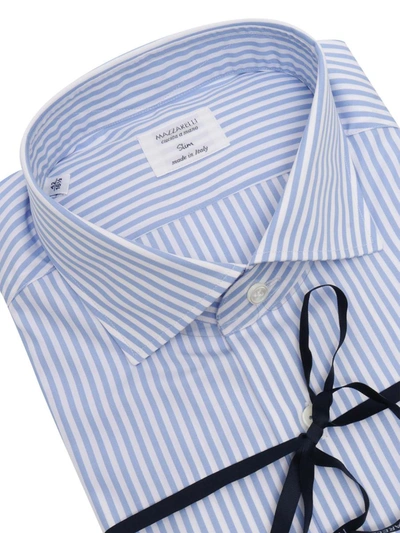 Shop Mazzarelli Camicie Shirt In Blue