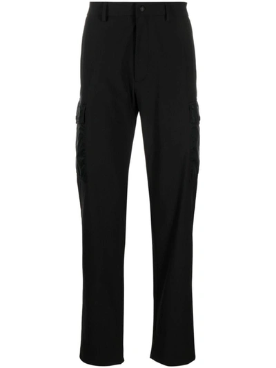 Shop Moncler Sweatpants With Side Pockets In Black