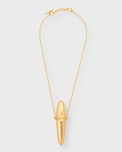 Shop Zimmermann Paint Stroke Locket Necklace In Gold