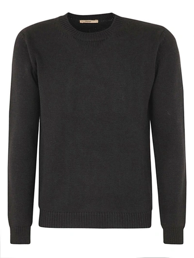 Shop Nuur Roberto Collina Long Sleeved Round Neck Clothing In Black
