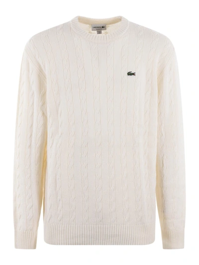 Shop Lacoste Sweaters Ivory