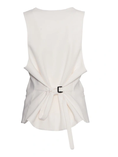 P.a.r.o.s.h Rear Belted Vest In White