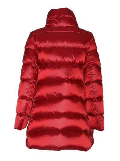 Shop Parajumpers Long Down Floor In Red