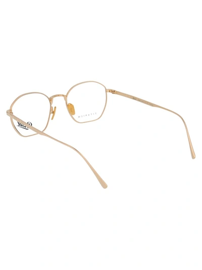 Persol Gold Titanium Optical Glasses In Gold