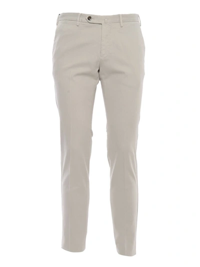 Pt01 Super Slim Chino Pants In Cream