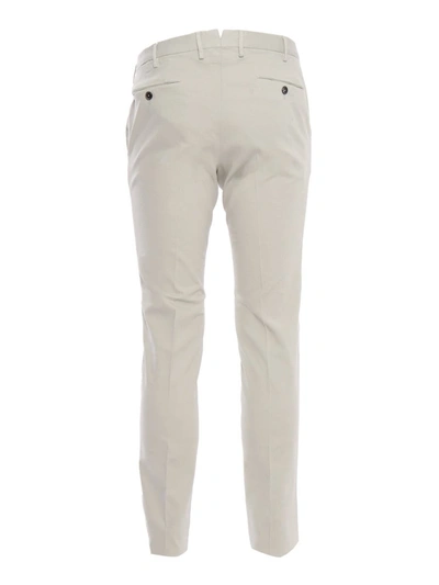 Pt01 Super Slim Chino Pants In Cream