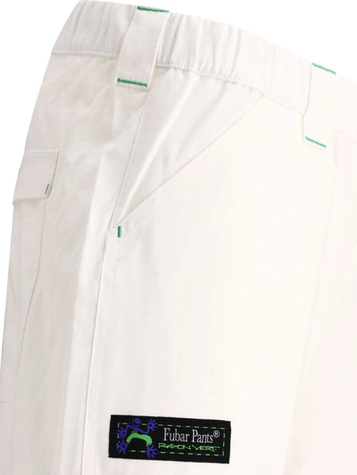 Shop Rayon Vert "fubar Og" Trousers In White