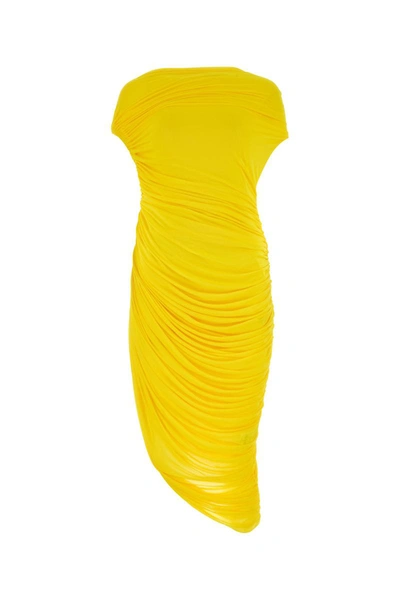 Shop Ferragamo Salvatore  Dress In Yellow