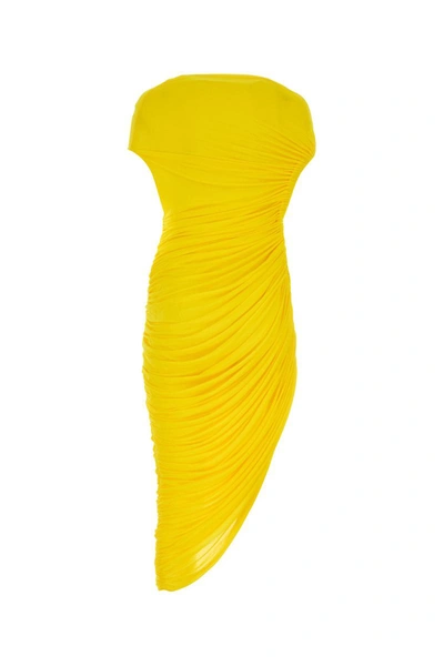 Shop Ferragamo Salvatore  Dress In Yellow