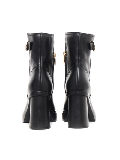 Santoni Heeled Ankle Boots In Black