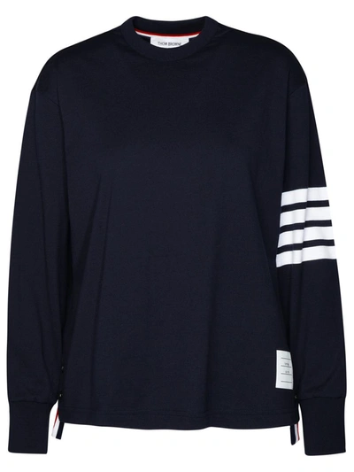 Shop Thom Browne 4 Bar Rugby Jersey In Navy