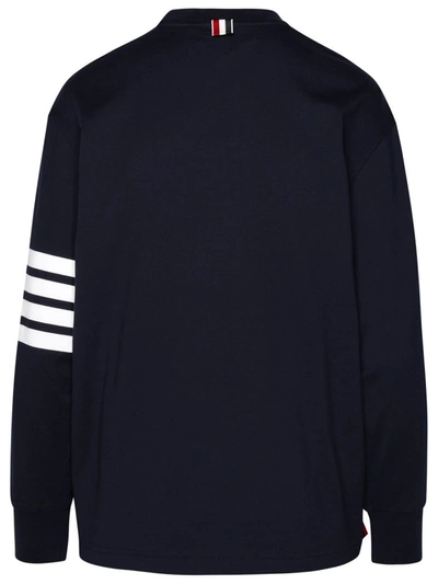Shop Thom Browne 4 Bar Rugby Jersey In Navy