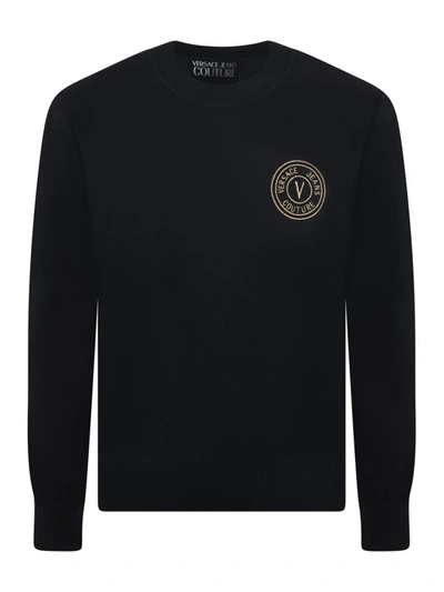 Shop Versace Jeans Couture Couture Sweater In Black