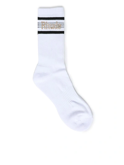 Shop Rhude Socks Underwear In White