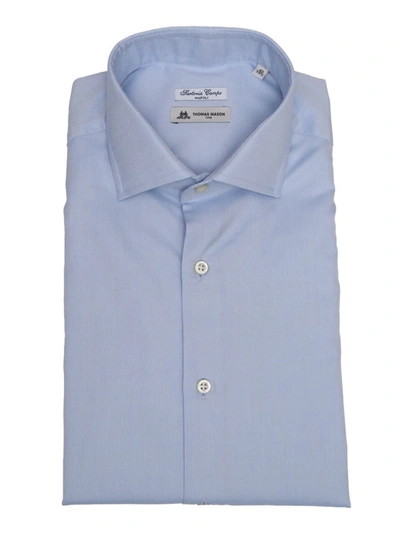 Shop Sartoria Del Campo-sonrisa Shirt In Blue