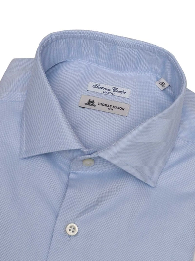 Shop Sartoria Del Campo-sonrisa Shirt In Blue