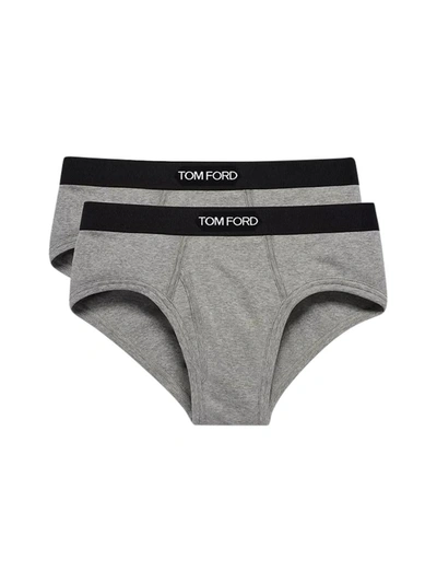 Shop Tom Ford Briefs Underwear In Grey