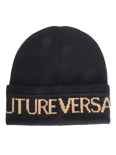 Shop Versace Jeans Couture Berret In Black