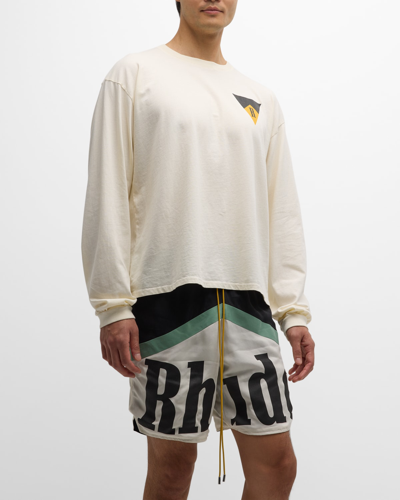 Shop Rhude Men's Blood And Mud T-shirt In Vtg White