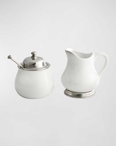 Shop Arte Italica Tuscan Sugar & Creamer Set In White