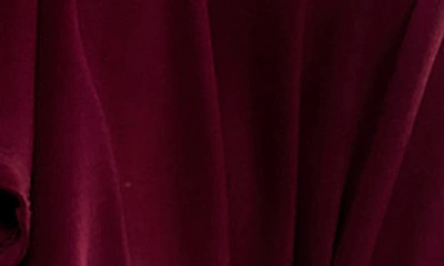Nina Leonard Ruffle Bolero In Deep Wine