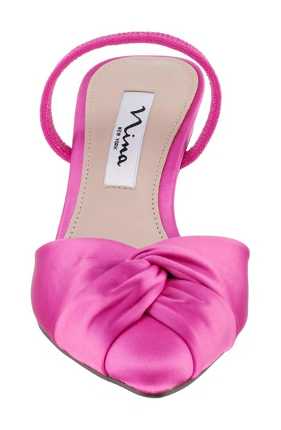 Shop Nina Nemera Pointed Toe Pump In Ultra Pink