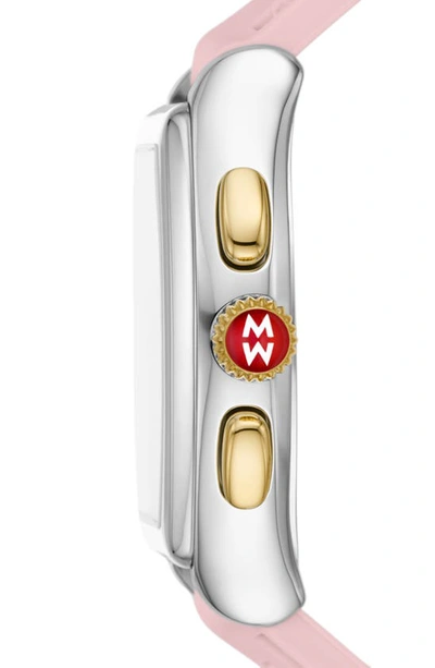 Michele Releve Silicone Strap Watch, 36mm In Two Tone