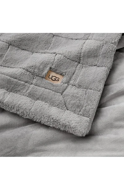 Shop Ugg Yoselin Throw Blanket In Seal