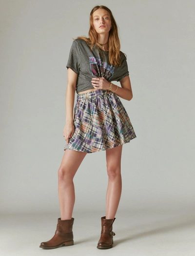 Shop Lucky Brand Women's Patchwork Mini Skirt In Multi