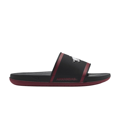 Pre-owned Nike Offcourt Slide 'arkansas' In Black