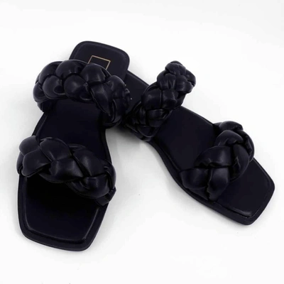 Shop Shu Shop Daria Braided Sandal In Black