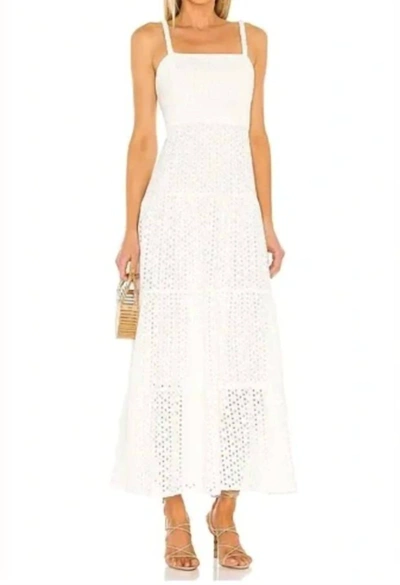 Shop Karina Grimaldi Noni Eyelet Maxi Dress In White