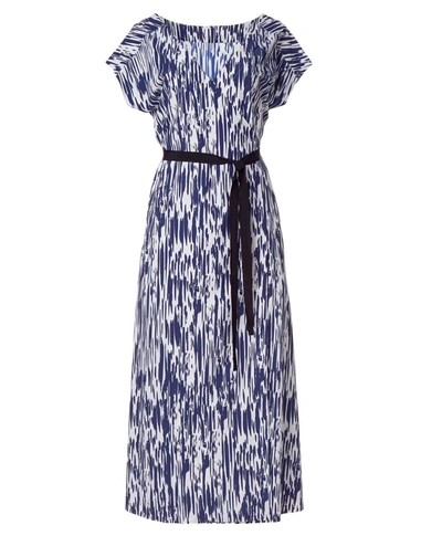 Shop Lyssé Ada Reversible Dress In Blue/white