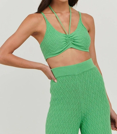 Shop Charlie Holiday Camila Bustier Top In Green