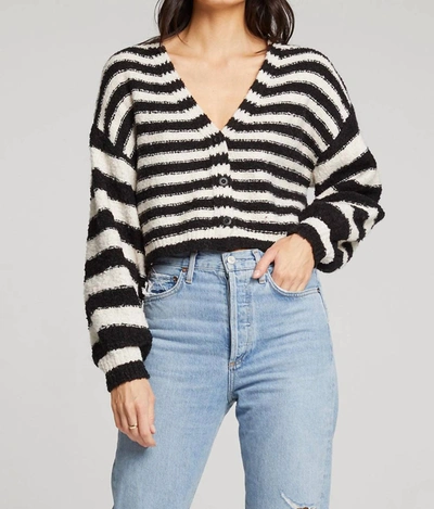 Saltwater Luxe Scout Sweater In Black In Black