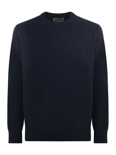 Shop Mc2 Saint Barth Logo Embroidered Crewneck Jumper In Blue