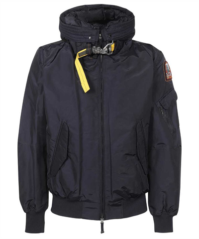 Shop Parajumpers Hooded Padded Jacket In Blue