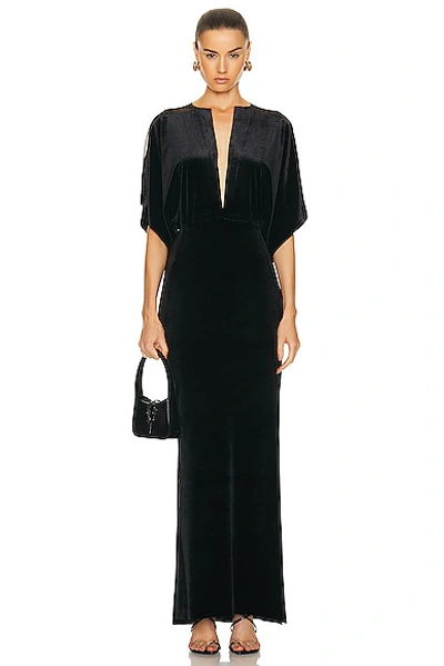 Shop Norma Kamali Obie Gown In Black