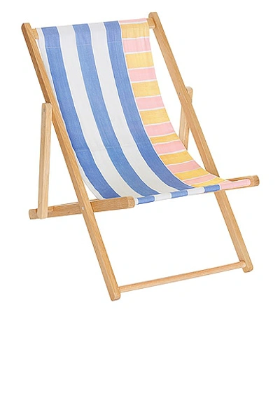 Shop Avalanche X Fwrd Beach Chair In Blue  White  Pink  & Yellow