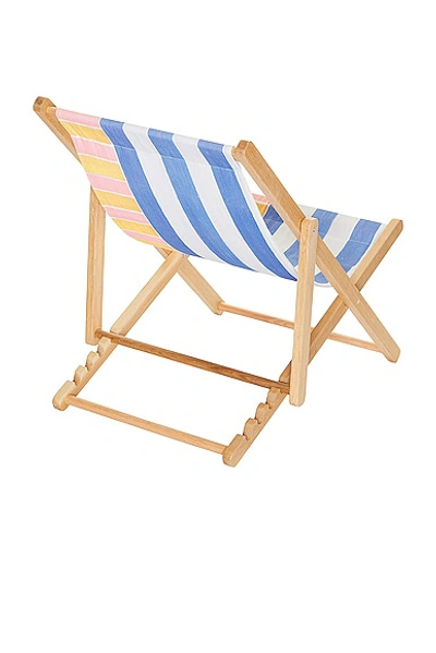 Shop Avalanche X Fwrd Beach Chair In Blue  White  Pink  & Yellow