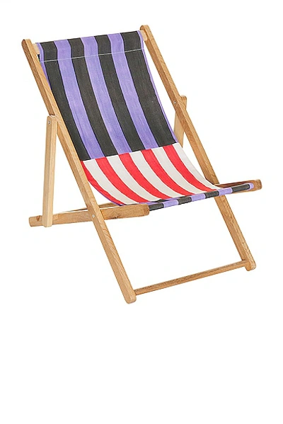 Shop Avalanche X Fwrd Beach Chair In Purple  Black  Cream  & Red