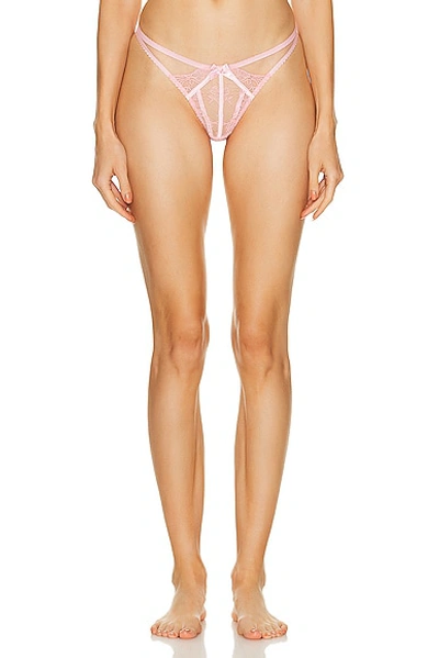 Shop Agent Provocateur Rozlyn Thong In Baby Pink