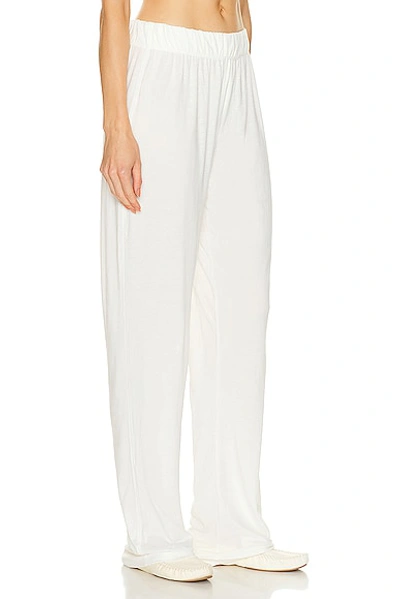 Éterne White Thermal Lounge Pants In Ivory
