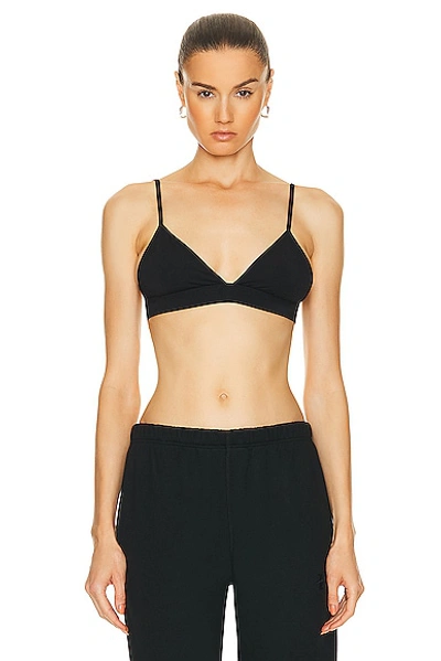 Shop Éterne Triangle Bra In Black