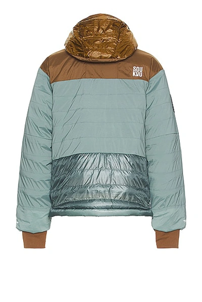 The North Face X Undercover Soukuu Down Jacket In Concrete Grey & Sepia Brown