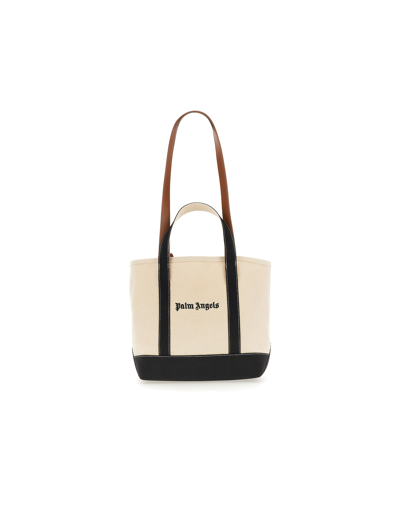 Shop Palm Angels Designer Handbags Bag With Logo In Multicolore
