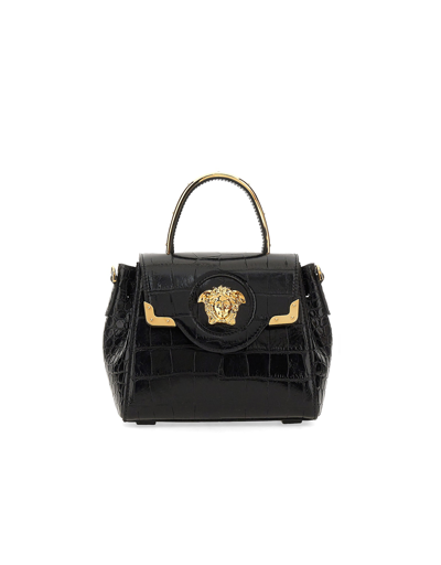 Shop Versace Designer Handbags Small Handbag "the Jellyfish" In Noir