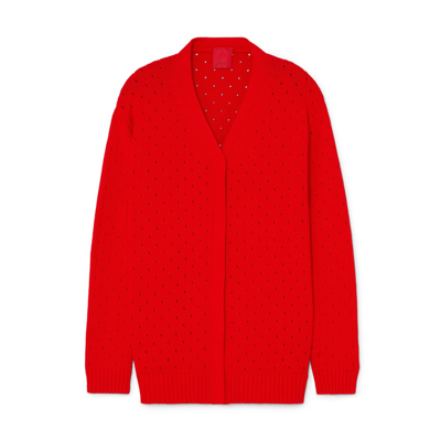 Shop Cashmere In Love Babe Cardigan In Tomato Red