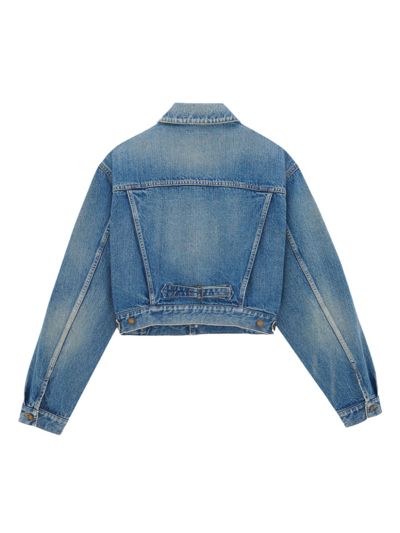 Shop Saint Laurent Denim Jacket In Blue