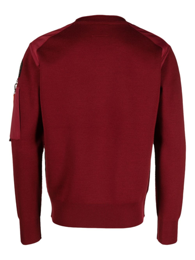 Shop Parajumpers Wool Crewnck Jumper In Red